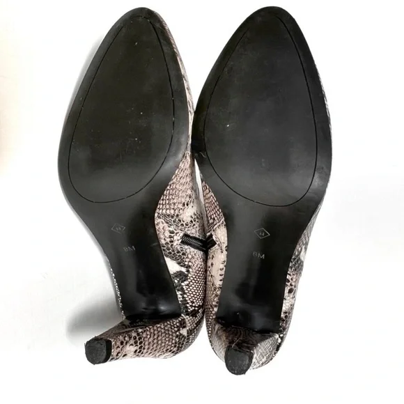 Halogen python snakeskin booties heels sz 8 - Picture 12 of 16